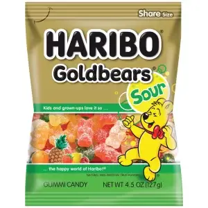 Haribo - Sour Gold Bears - 5oz