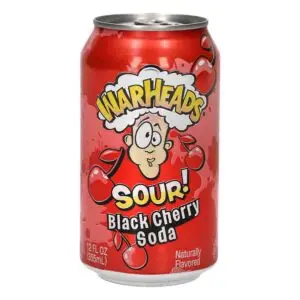 Warheads - Sour Black Cherry Soda - 12oz Can