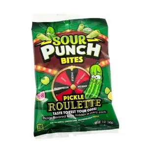 Sour Punch Bites - Pickle Roulette - 5oz Bag