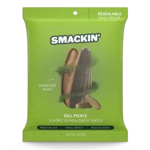 Smackin - Dill Pickle - Giant Sunflower Seeds 4oz