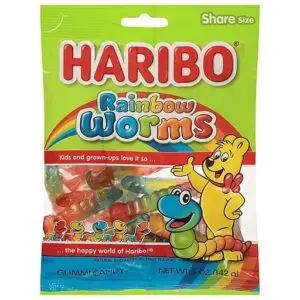 Haribo - Rainbow Worms - 5oz