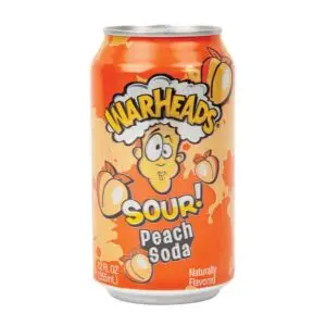 Warheads - Sour Peach Soda - 12oz Can